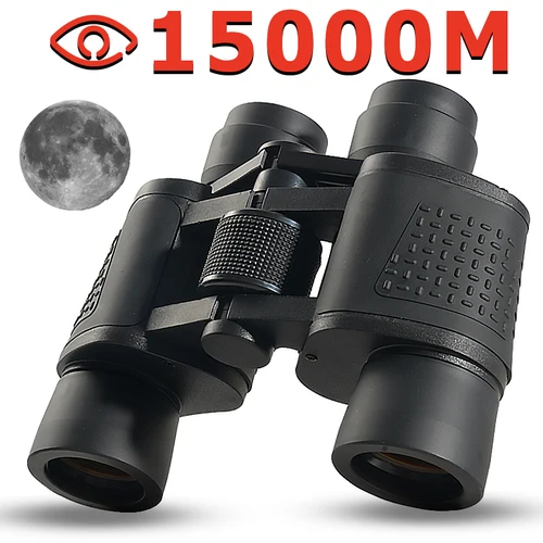 Binoculares 80X80 de largo alcance 15000m HD telescopio de alta potencia lente de vidrio óptico poca luz impermeable para deportes de caza alcance