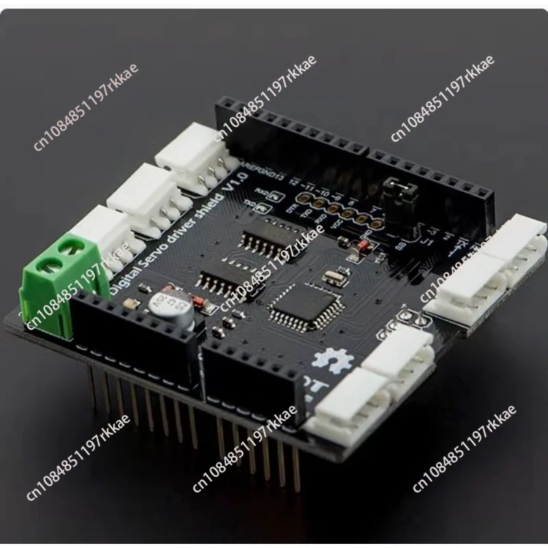 The digital servo shield DRI0027 compatible with Arduino