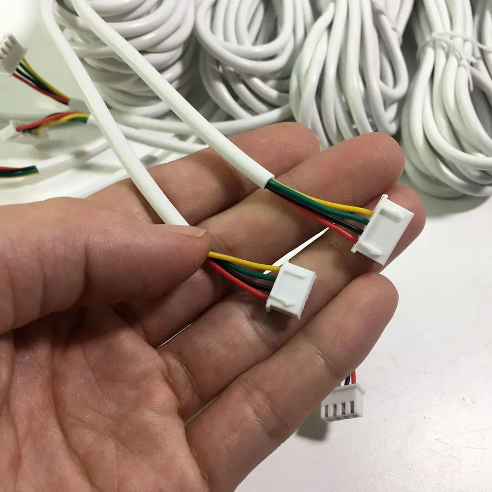 Cabo de fio para vídeo porteiro, 4-Core porta telefone, cabo campainha, 4m, 4m
