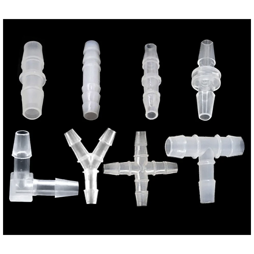 

20pcs Rubber Hose Tube Barb 2 3 4 5 6 Ways Elbow I L Y T Cross X Type Shape Plastic Pipe Fittings Joint Connectors