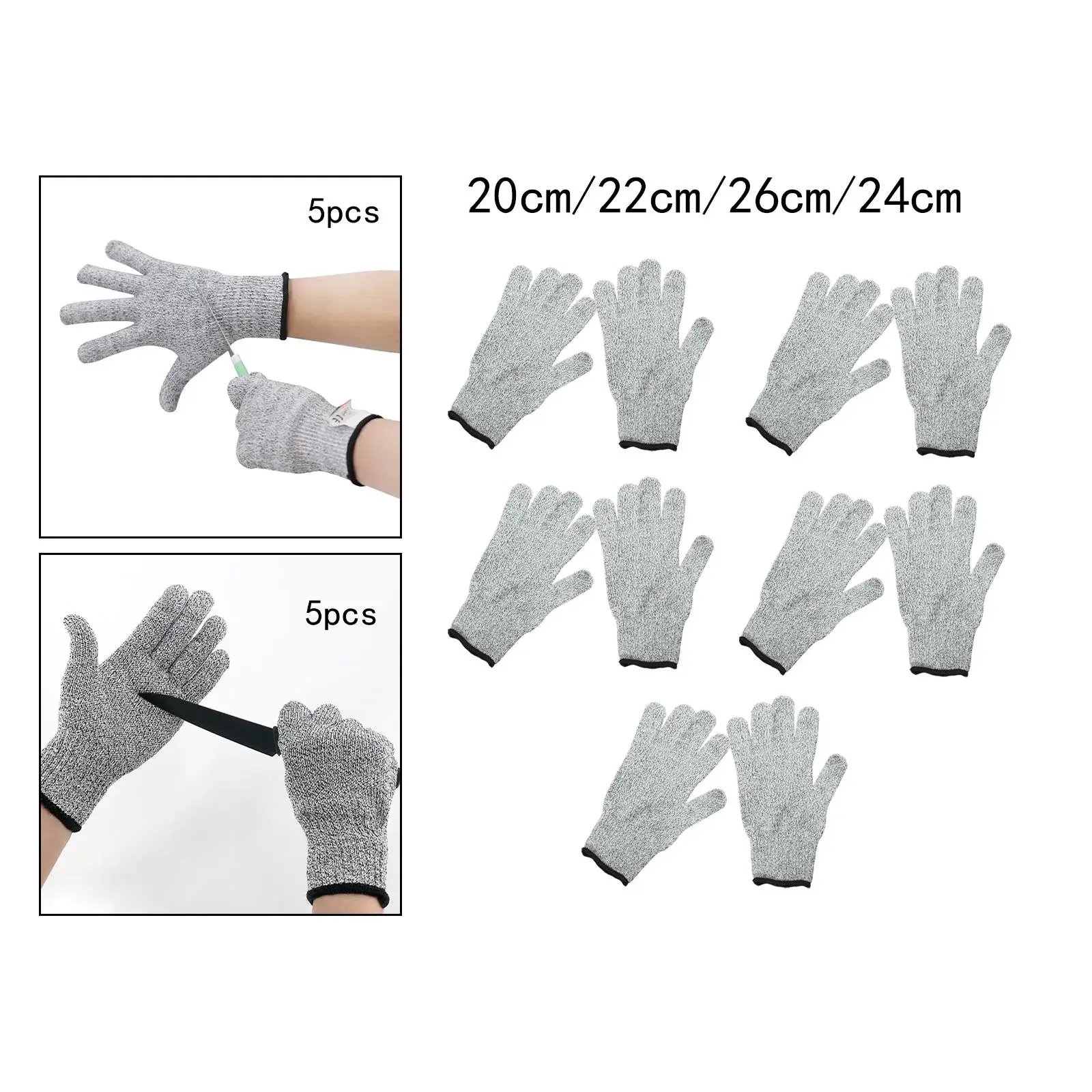 Cut Resistant Gloves Scratch Resistant Garden Gloves Yard Work Tear Resistance Protectors Butcher Gloves Outdoor Working Gloves