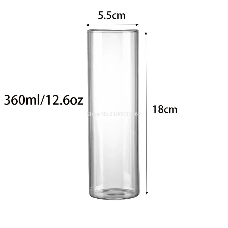 1/2/4/6PCS Cocktail Glass Japanese Style Straight Colin Glass Highball Long Island Iced Tea Glass Copo Long Drinking Glasses