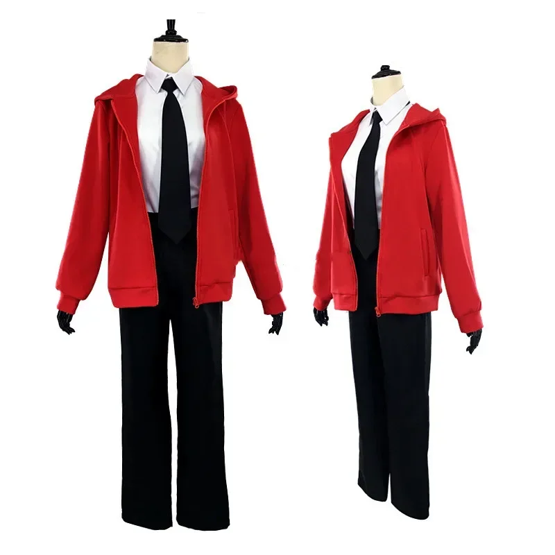 

Anime Chainsaw Man Cosplay Power Costume Coat + Shirt + Tie Full Set Women Uniform Halloween Carnival