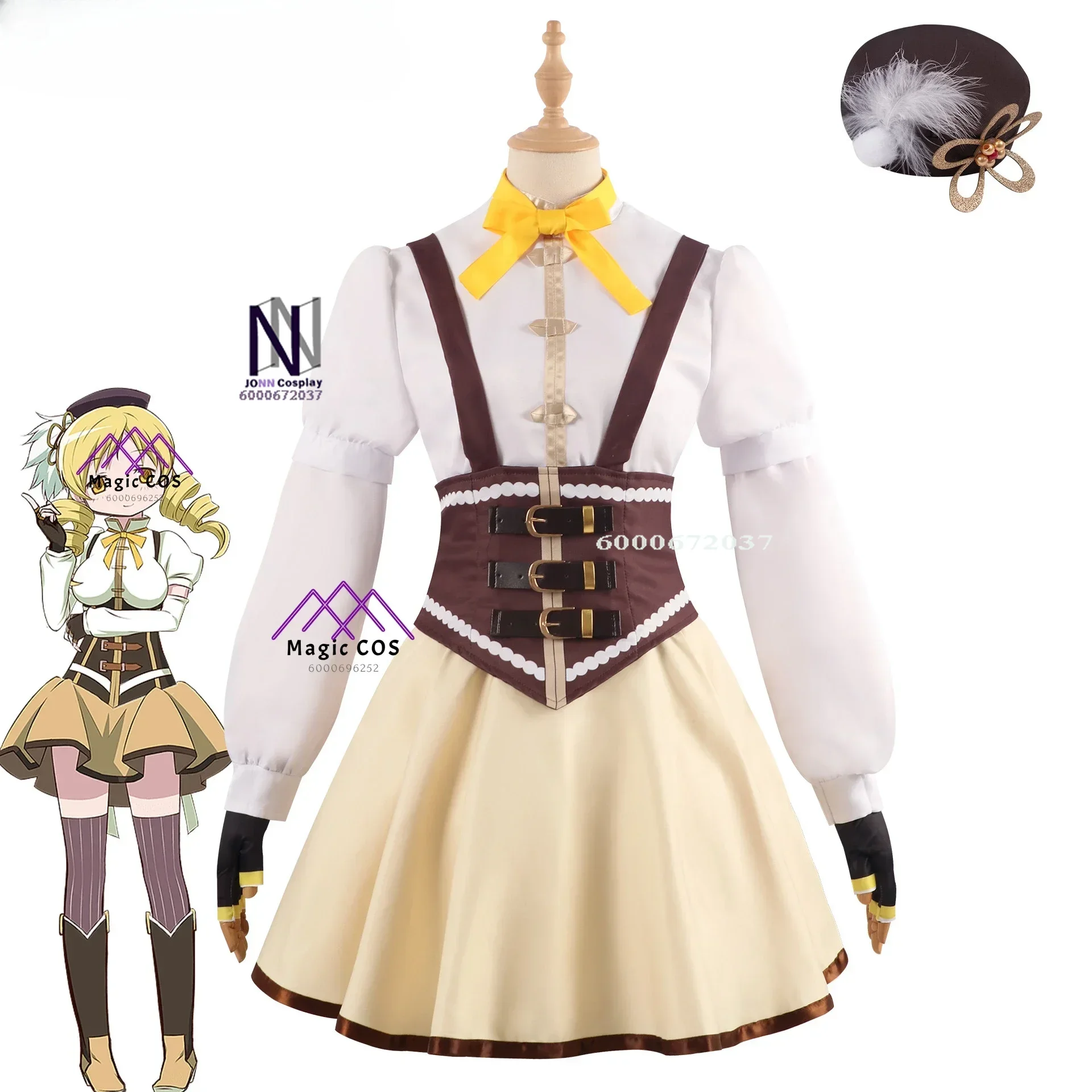 

Anime Puella Magi Madoka Magicaa Hot Tomoe Mami Cosplay Costume Lolita Party Halloween Best-selling Combat Uniform for Women