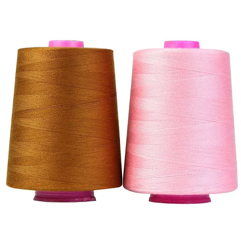 Large roll 8000 yards 202 model medium thick denim thread,  Sewing thread  polyester high speed copy line sewing thread