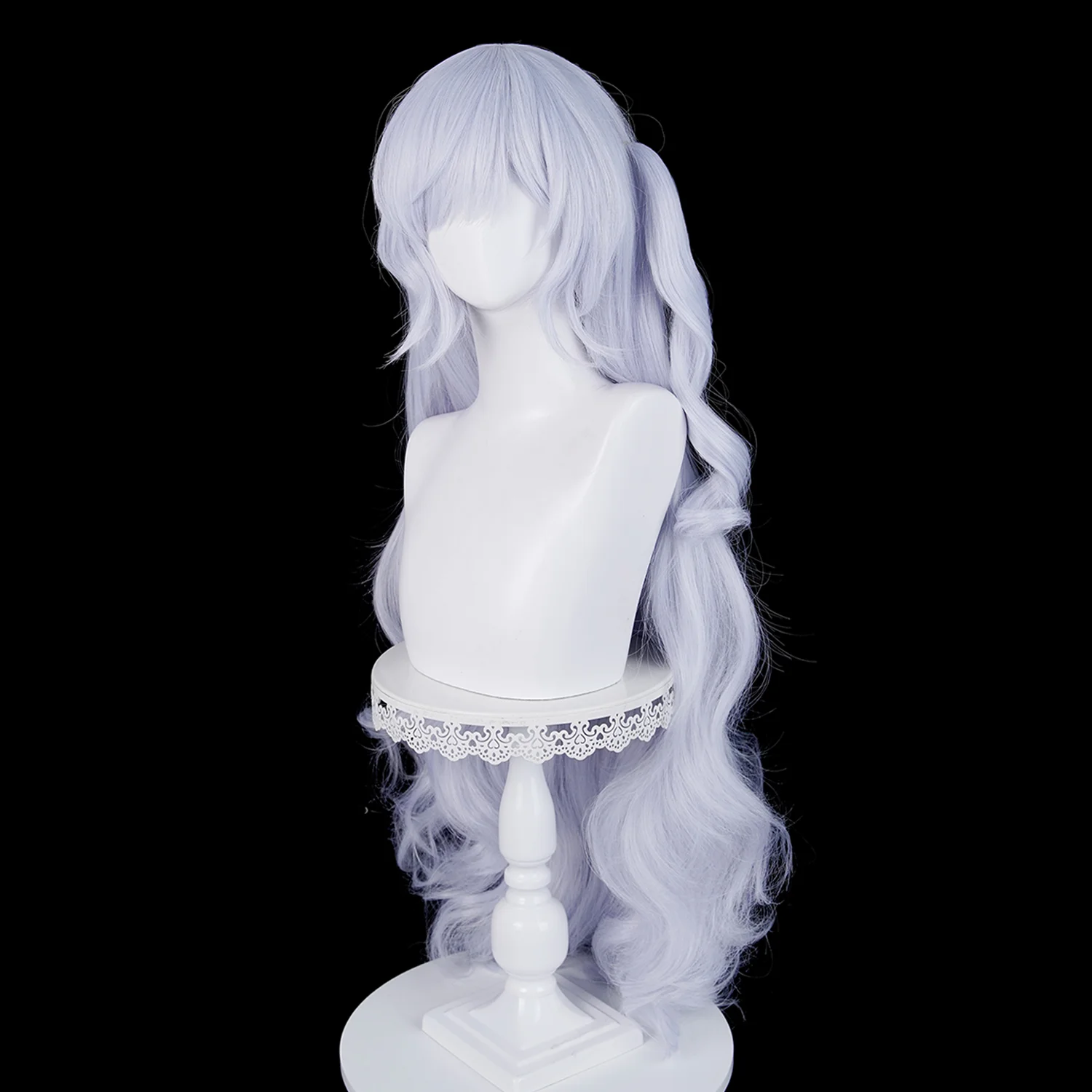 لعبة السحرية فتاة الساحرة محاكمة ناتسومي شعر مستعار تأثيري طويل الضوء الأرجواني شعر مستعار لحفلة كوميكون الكبار النساء الرجال #4