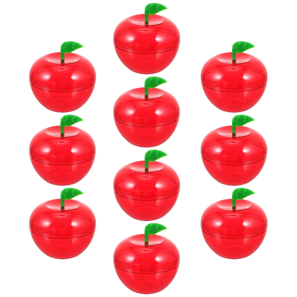 10 Pcs Christmas Apple Box Wedding Decor Creative Boxes Tree Apples -shaped Ornaments Souvenir