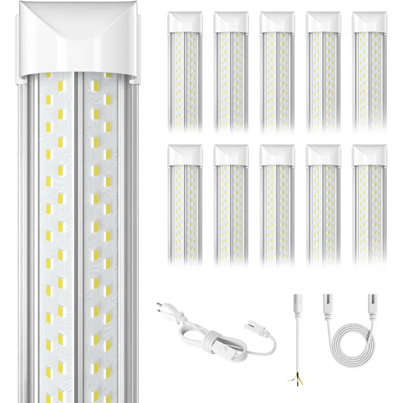 

8ft led shop light, super bright 100W, 15000lm 5000K 8 foot LED lights, Linning 96"