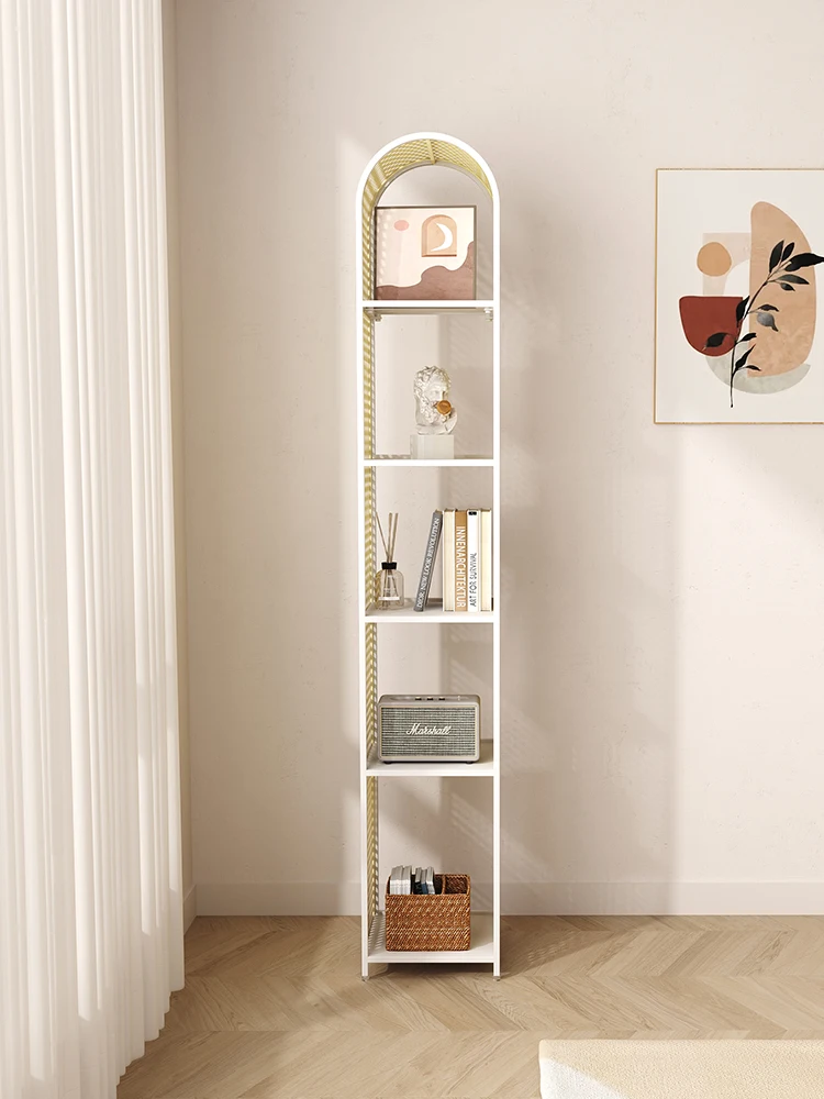 Hxl Storage Rack Multi-Layer Hallway Storage Organizing Rack Iron Floor Bookshelf Storage Rack