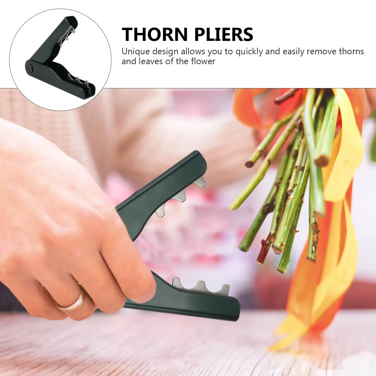 

1pc Rose Thorn Remover Pliers Stainless Steel Burrs Removing Tool For Garden Home Diy Leaf Stem Cleanup Clipper Garden