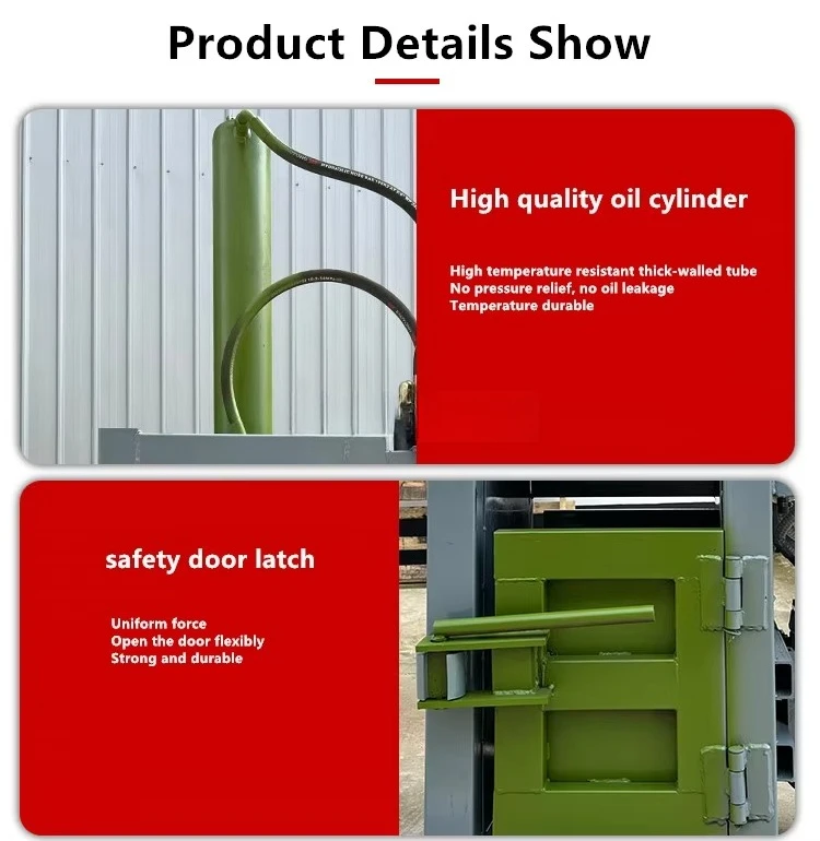 Tambor de óleo vertical 30T e prensa de enfardadeira de tambor de tinta