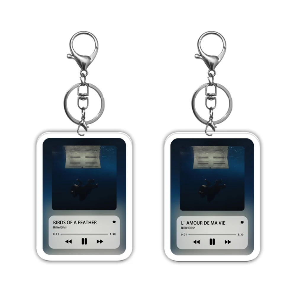 

Diy Acrylic Keychain HOT Pop Singer Album LUNCH Music Player Jewelry Fan Gifts Backpack Pendant Women Accessories