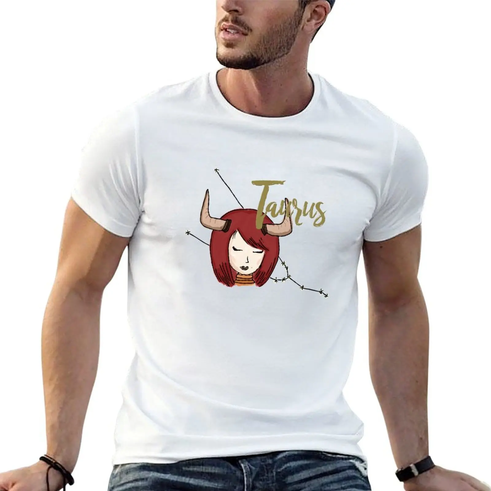 Camiseta chica hombre signo 100% camisa Zodiac The Taurean Taurus camisas de algodón arte) hombres serie divertida t (t