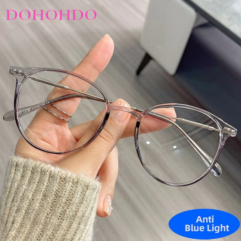 

TR90 Fashion Brand Designer Optical Glasses Women Men Small Round Frame Computer Glasses Vintage Classic Anti Blue Ray Glasses