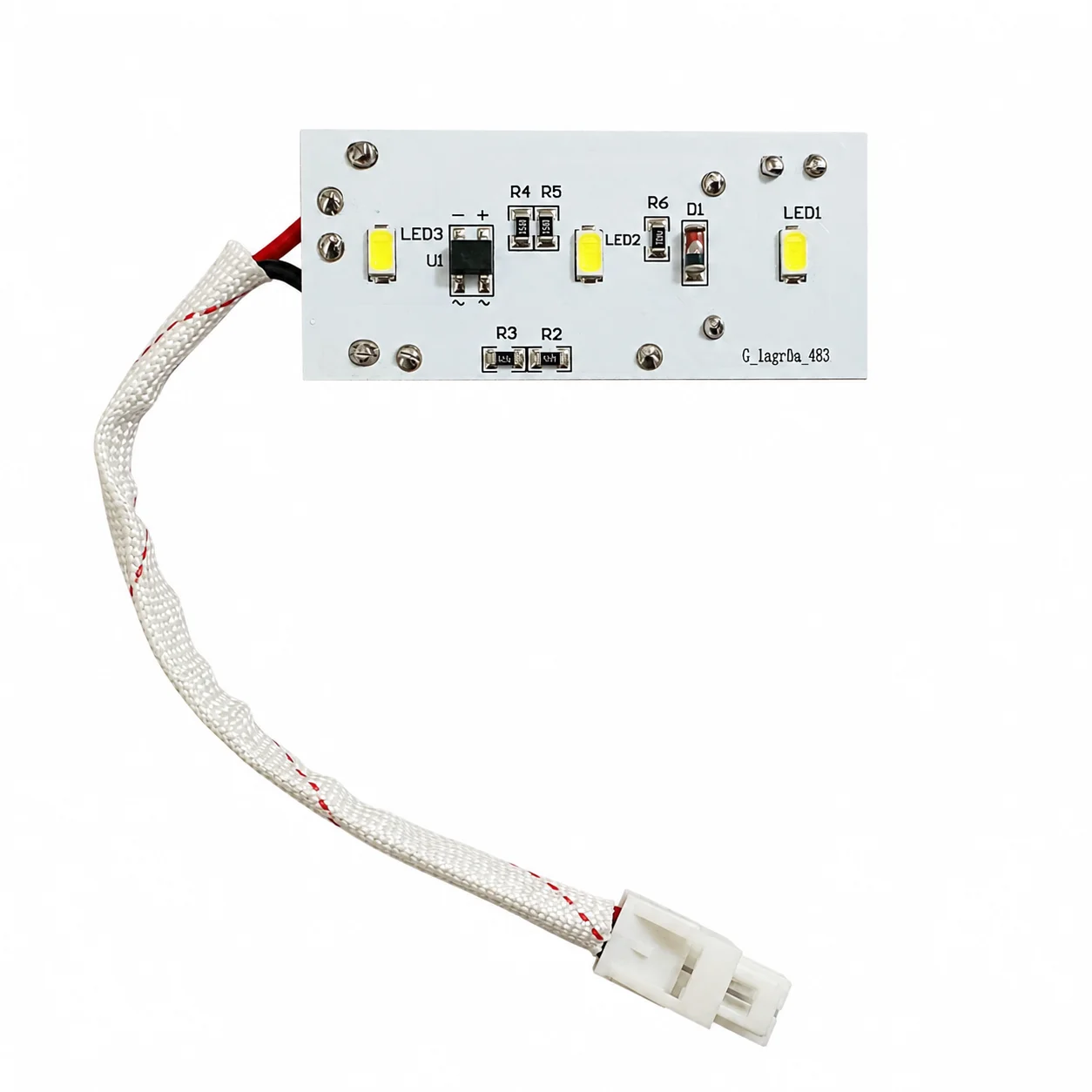 Conjunto de Luz LED para Refrigerador HOMA W27-66, Repuesto para Refrigerador Vissani, Compatible con HVDR1040W, Módulo de Luz LED para Congelador