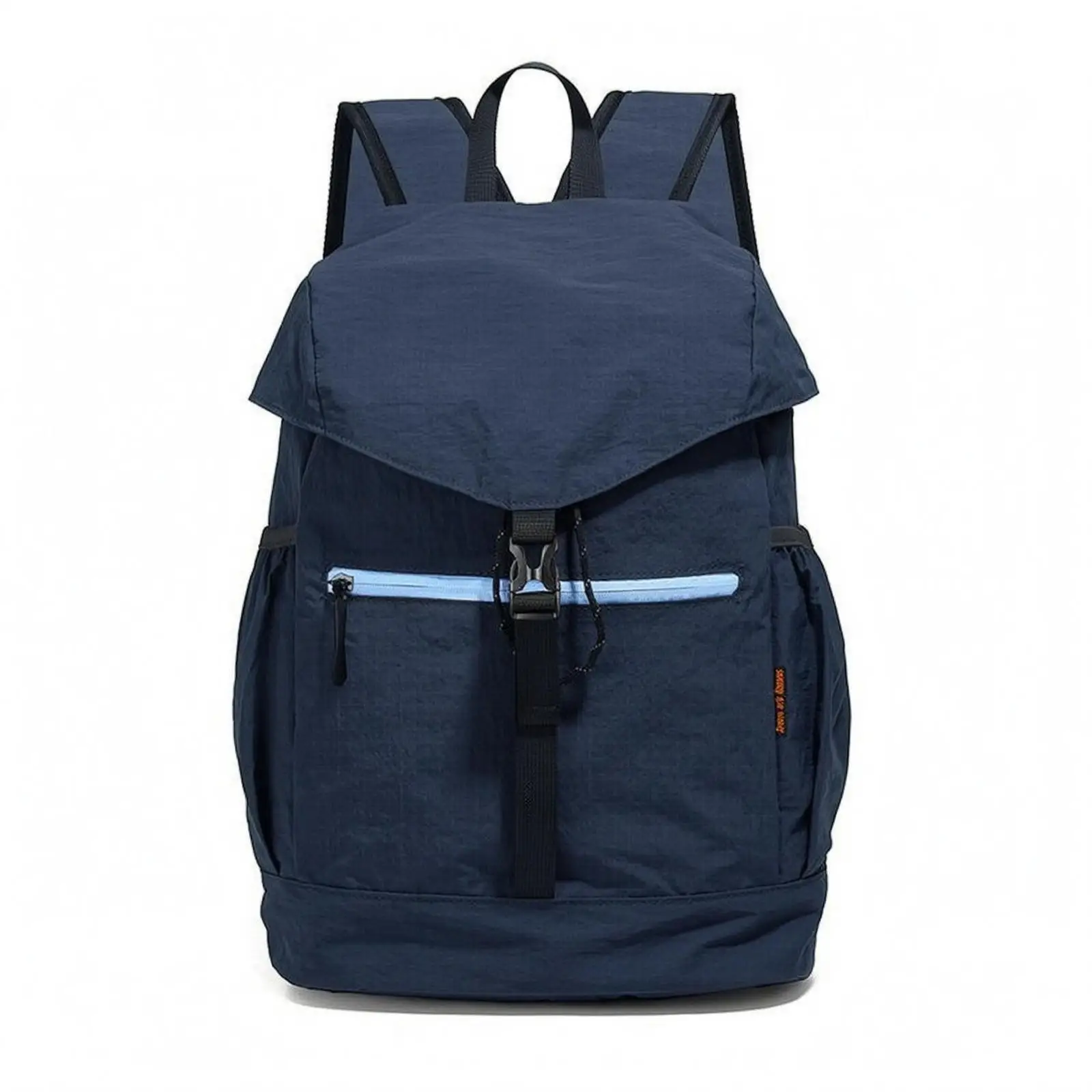 Mochila ligera para senderismo con cierre de solapa y apertura con cordón, ideal para