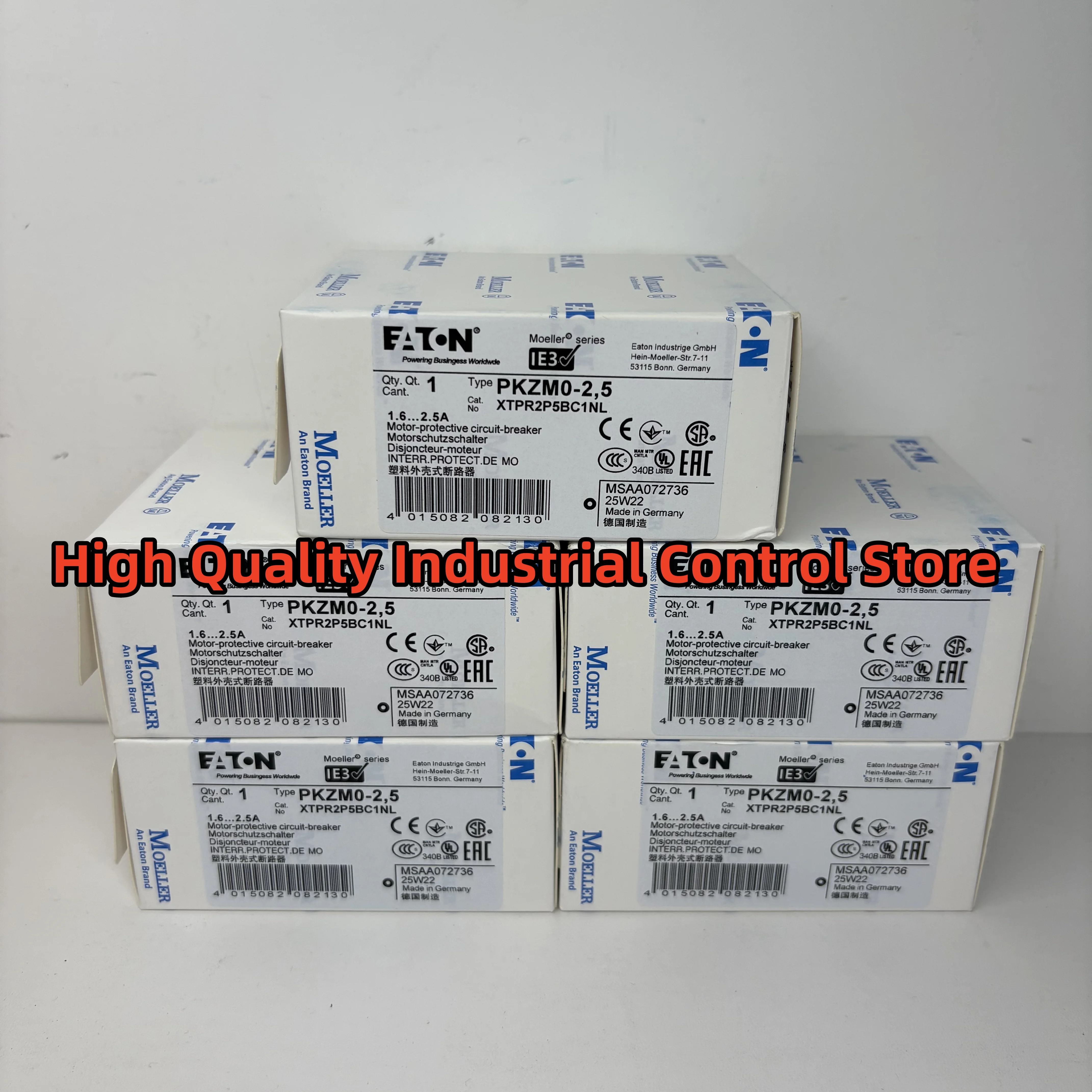 

New in box PKZM0-2.5 Thermal Magnetic Circuit Breaker