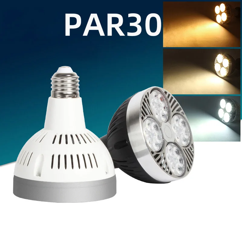 

LED Spot Light Bulb 220V E27 Screw Port Track Light PAR30 Store Spot Lamp 25\35\40w Shopping Mall Energy-saving Light Source