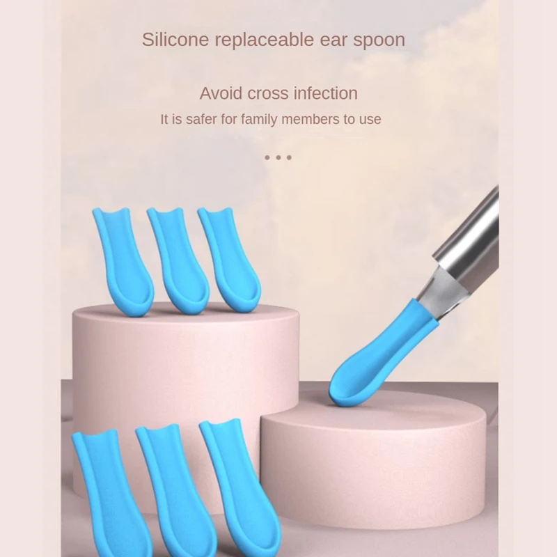 Wireless Visual Ear Picker Otoscope Earwax Removal Tool With Camera Ear Endoscope Set For Children Ear Cleaning-A