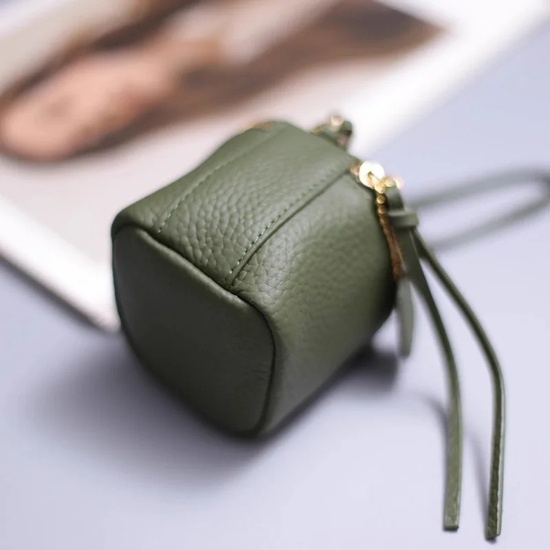 WERLLANDS PU Leather Pebbled Cube Coin Purse