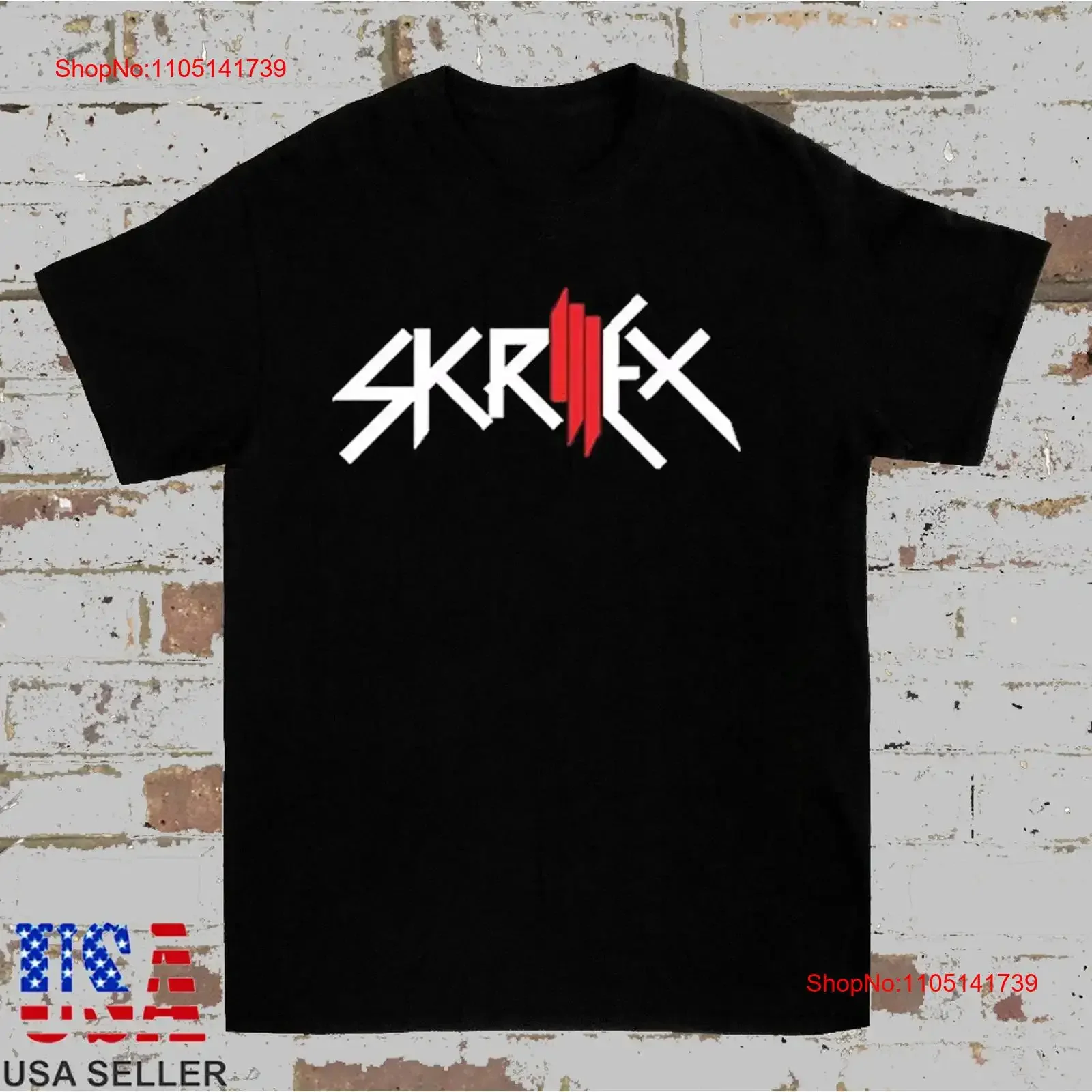 SKRILLEX DJ LOGO تي شيرت قطني أسود مقاس S 5XL TT1044 قميص ناعم مغسول عتيق للارتداء اليومي ملابس الشارع الشهير أوم جرافيك