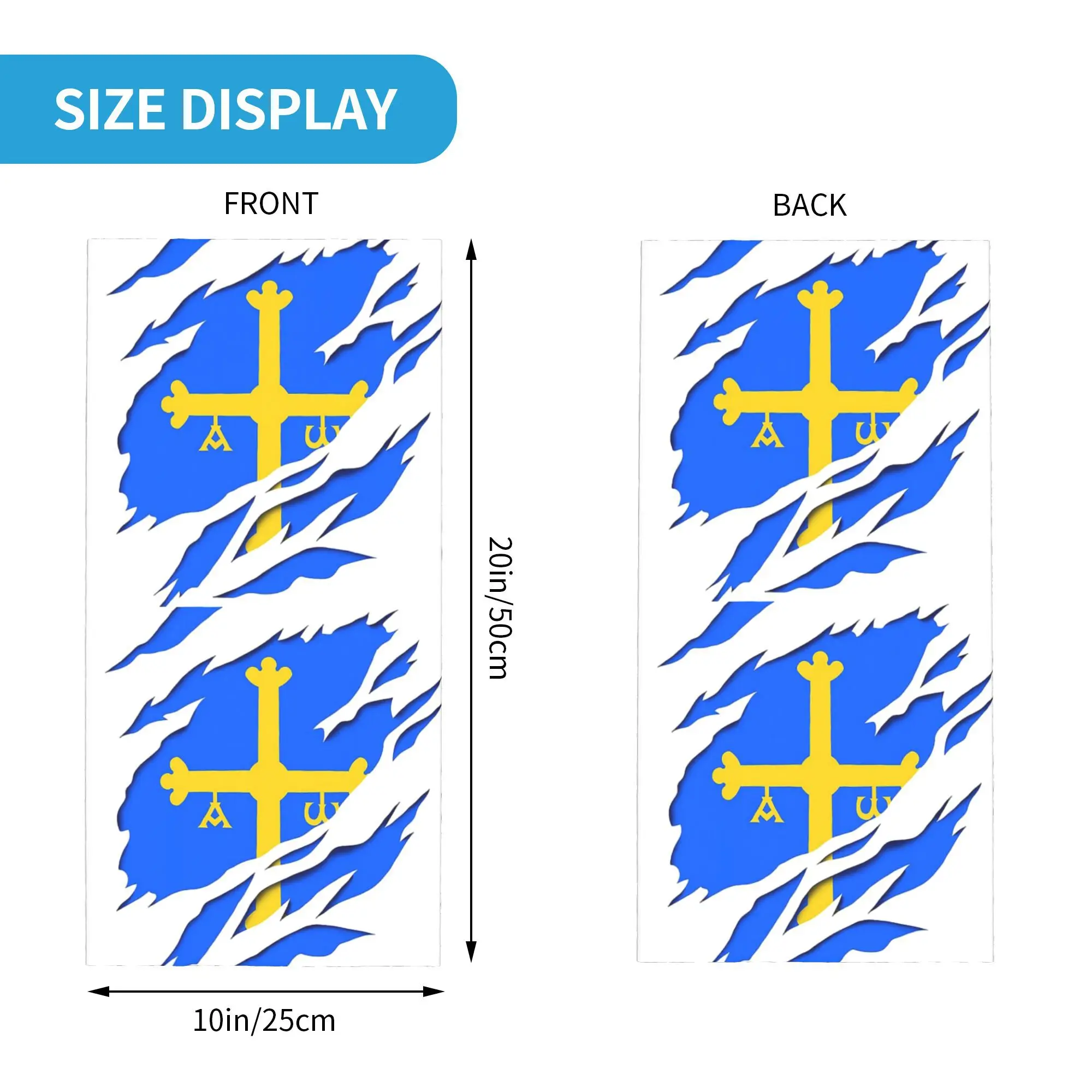 Бандана с флагом Астурия, маска с принтом, шарф, теплая маска для лица, спорт на открытом воздухе для мужчин, женщин, взрослых, зима