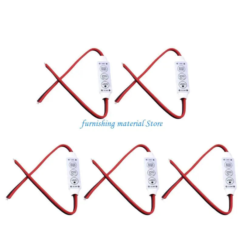 Y5GD 3 Button LED Dimmer Controller 8 Levels Brightness Adjustment  Waterproof