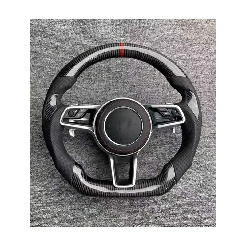 Custom Sport Volant Lenkrad Skin Color Full Leather Car Steering Wheel for Porsches  Panamera Cayenne 957 911 958 970 92A 2011