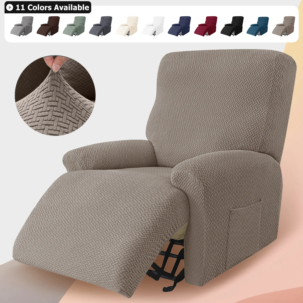 Recliner Sofa Covers Elastic Armchair Case Sofa Cover  1 Seater Anti-Dust Non-Slip Lazy Boy Cover Stretch Universal Seat Cover