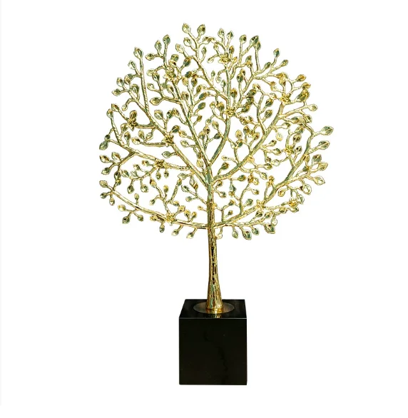 xx-Black Crystal Alloy Tree Plant Ornaments Home Livingroom Furnishing Decoration Items Villa Hotel Club Sculpture Accessories