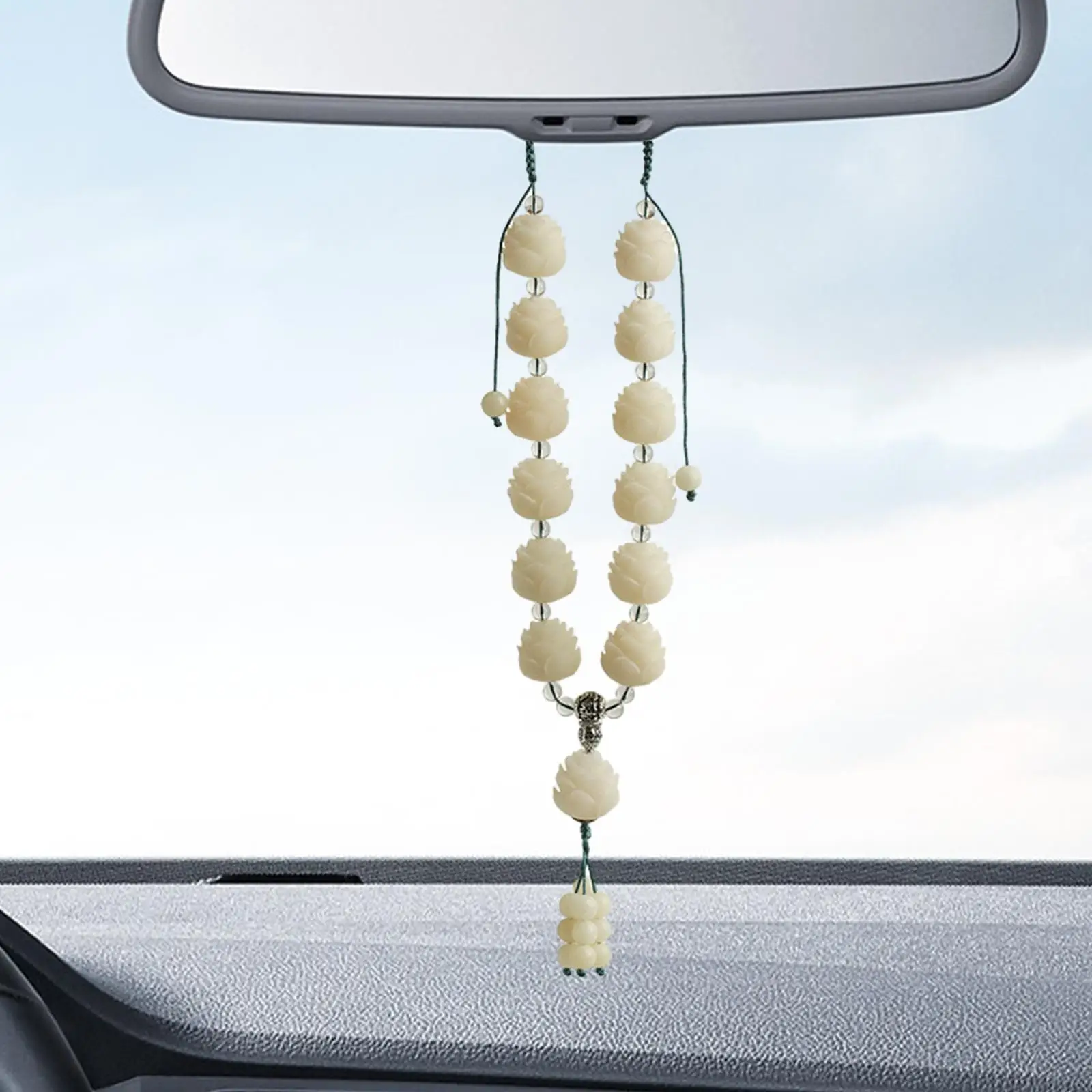 Bodhi Lotus Car Pendant Car Mounted Pendants for Office Bedroom Home