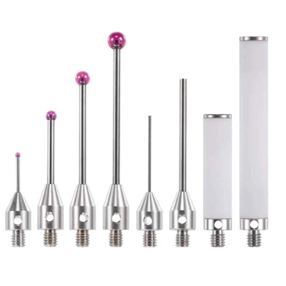 Three-dimensional probe, three-coordinate measuring probe, ruby probe head, CNC machine tool dedicated measuring probe, thread M