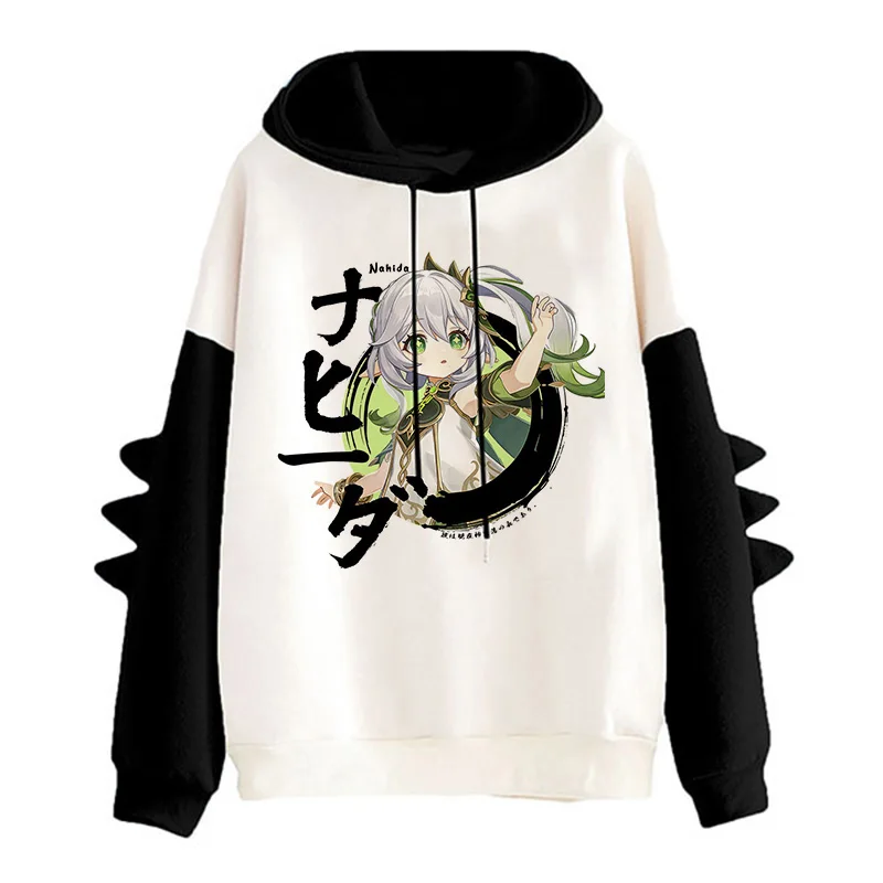 Sudadera con capucha Xiao Genshin Impact Unisex, ropa de calle con estampado de dibujos animados Kawaii, Harajuku, Hu Tao