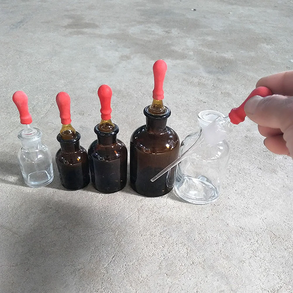 

3 PCS Perfume Bottle Refillable Dropper Droppers Compact Essential Oil Glass Bottles