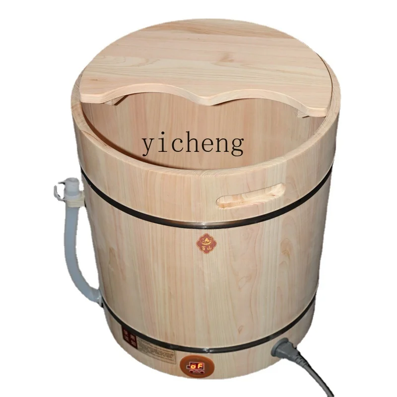 

XL Paint-Free Wooden Foot Bath Barrel Heating Constant Temperature Wooden Barrel Basin Household Feet Bathing Tub