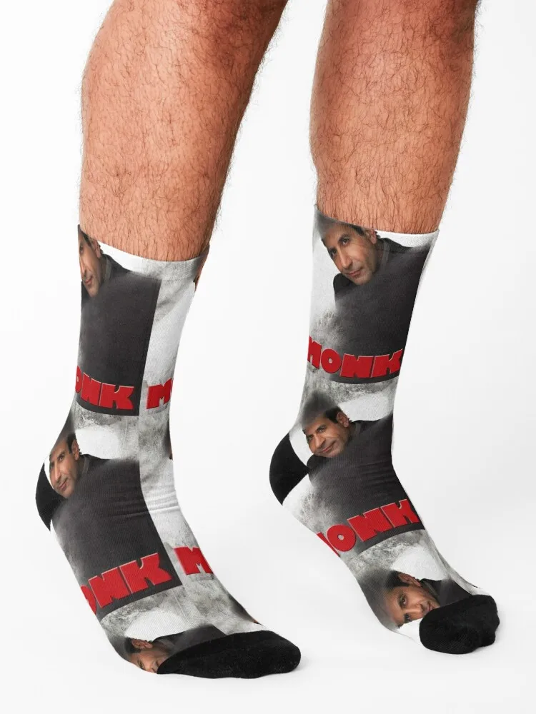 Monk tv show sticker Socks crazy winter gifts set happy Women Socks Men's