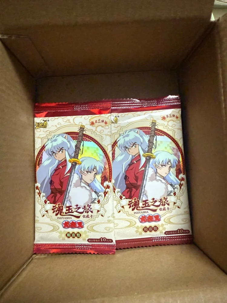 카유 공식 인증 이누야샤 카드 게임 컬렉션 카드 및 클라우드 팩 애니메이션 테마 장난감 취미 수집품