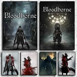 Bloodborne Ps Video Game for Living Kids Room Print Wall Art Decor Home Decoration Modern Design Canvas Painting Posters Gift