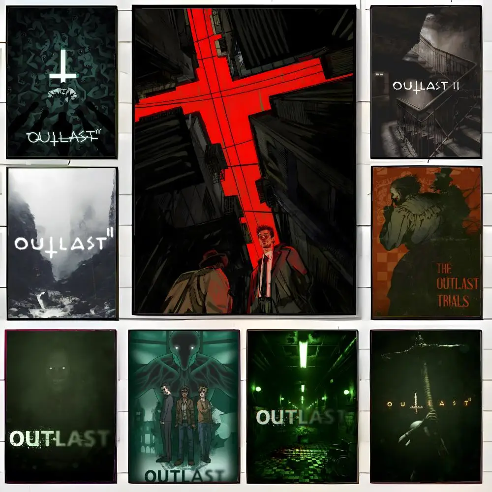 Fashion Terrifying Intense O-Outlast Poster Wall Art Print Decorative Mural Home Decor Gift Unframed