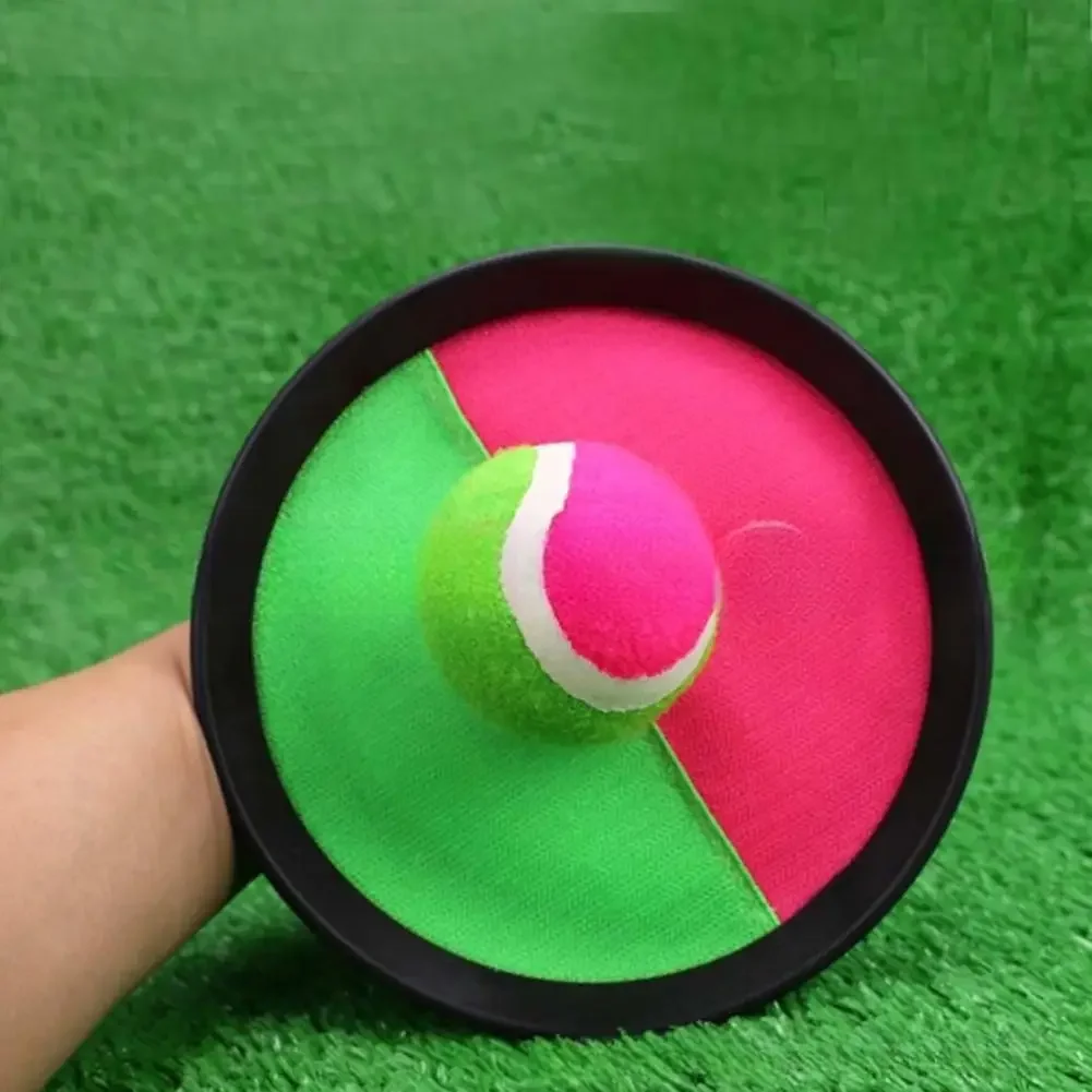 Outdoor Sucker Sticky Ball Toy Target Sticky Racket Ball Toss Catch Games Parent-child Interactive Toys