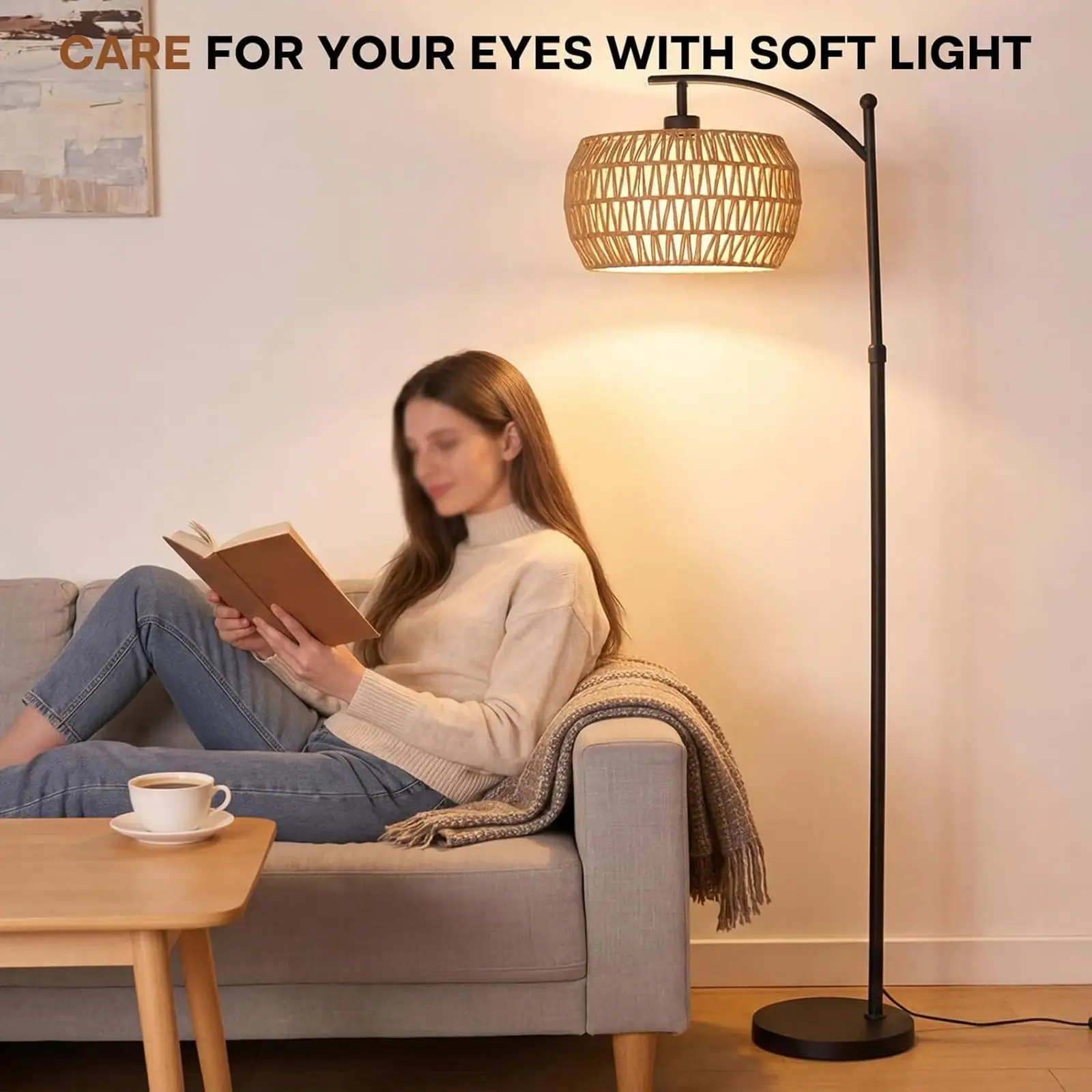 

Rustic Paper Rope Woven Lampshade Brown Fabric Light Shade for Dining Room Bedroom Wall Sconce Lamp