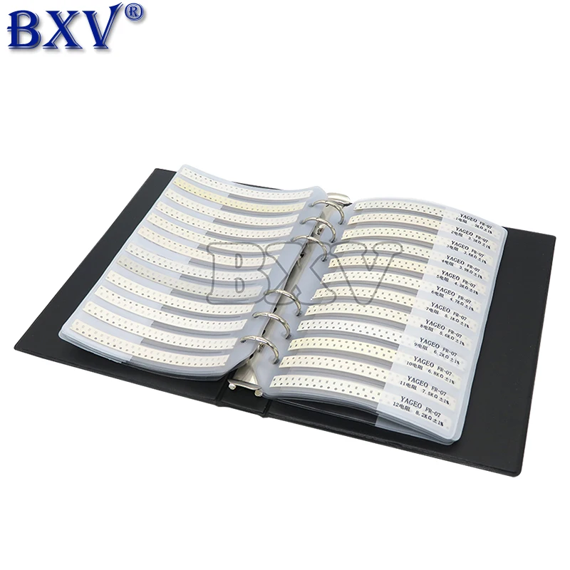 

4250PCS 8500PCS 8850PCS 0201 0402 0603 0805 1206 Resistor Sample Book 1% SMD Assorted Kit 10K 100K 1K 1R 100R 220R