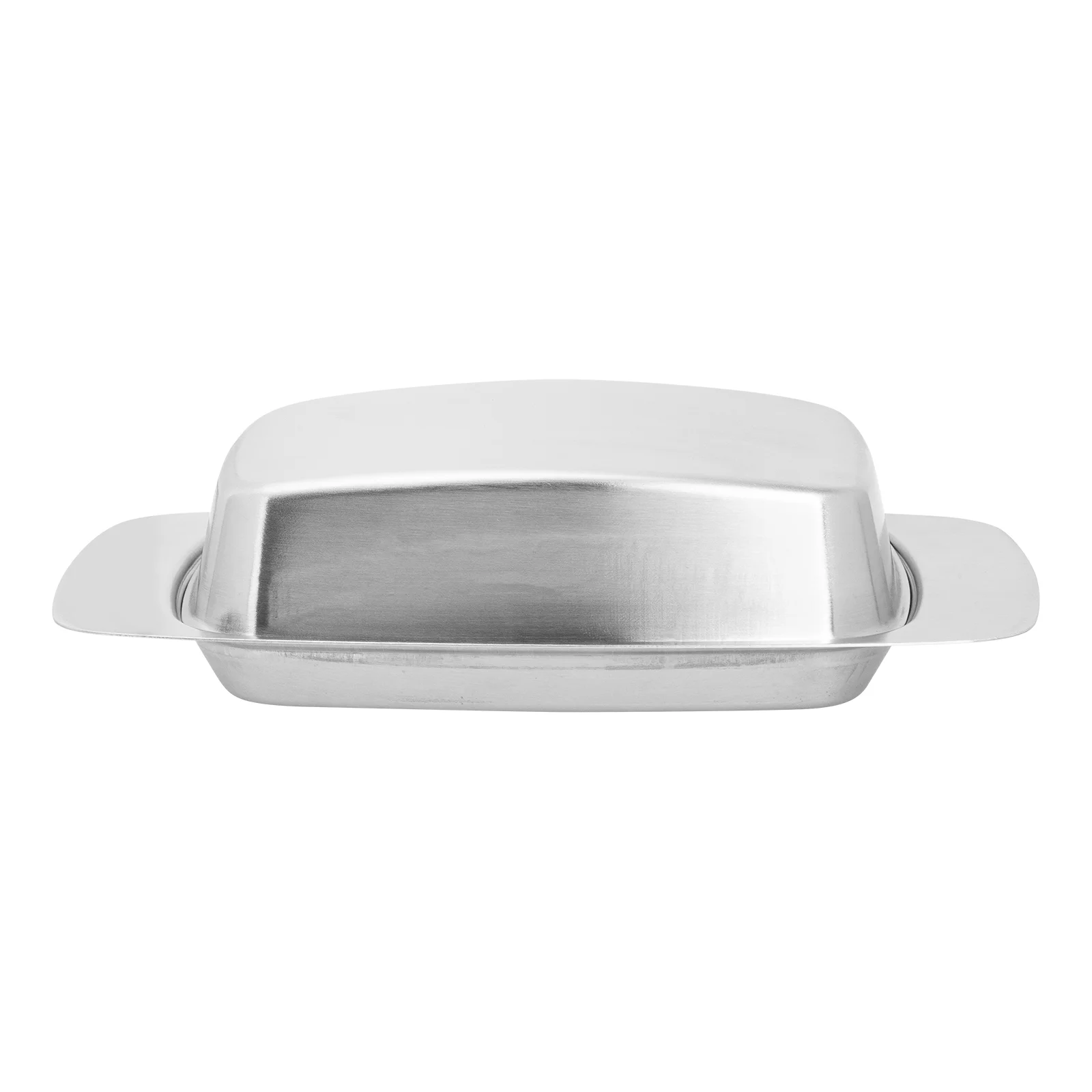 

Cheese It Stainless Steel Butter Box Container Case Tray Keeper Dishes Silver Holder