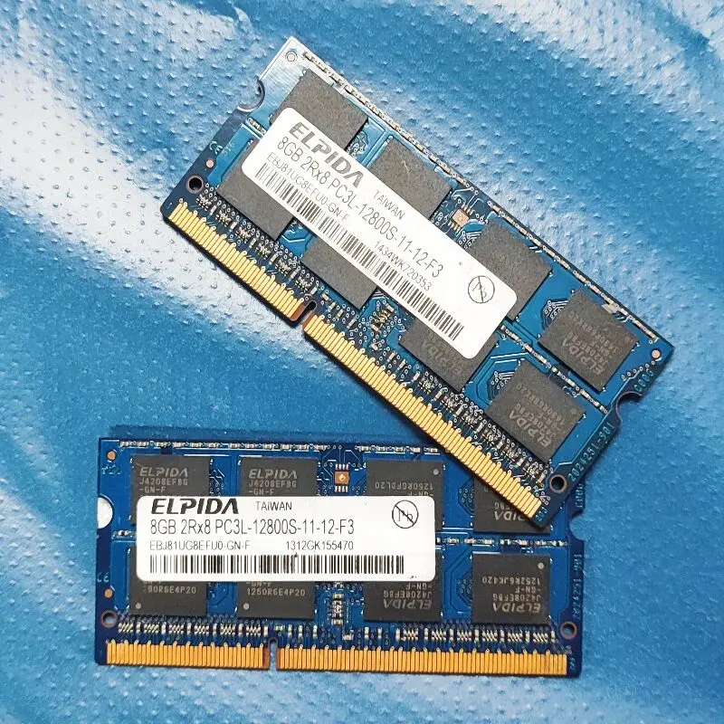 

ELPIDA RAMS DDR3 8GB 1600MHz 1.35v Laptop memory ddr3 8GB 2RX8 PC3L-12800S-11 Notebook memoria 204pin