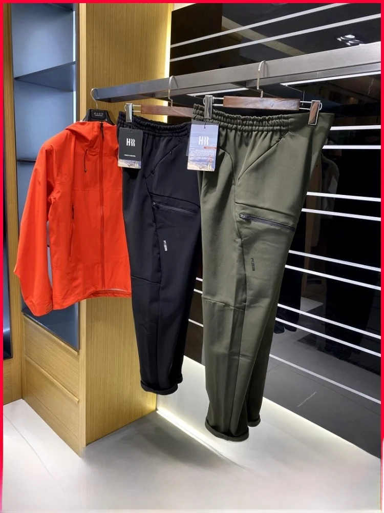 

Premium Quali Men's Outdoor Fce Lined Soft ell Cargo Pants Straight Leg Zipper Closure Long Trousers Casual Faion