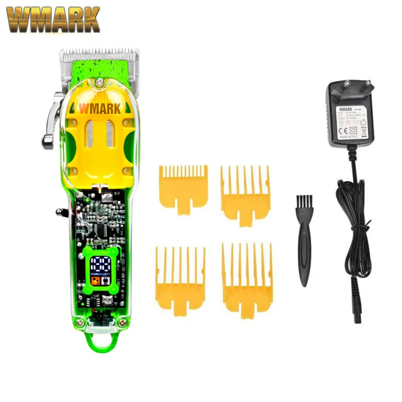 WMARK Hot Selling Transparent Hairdresser Oil Head Electric Pusher NG-408 Charging Pusher Hair Salon