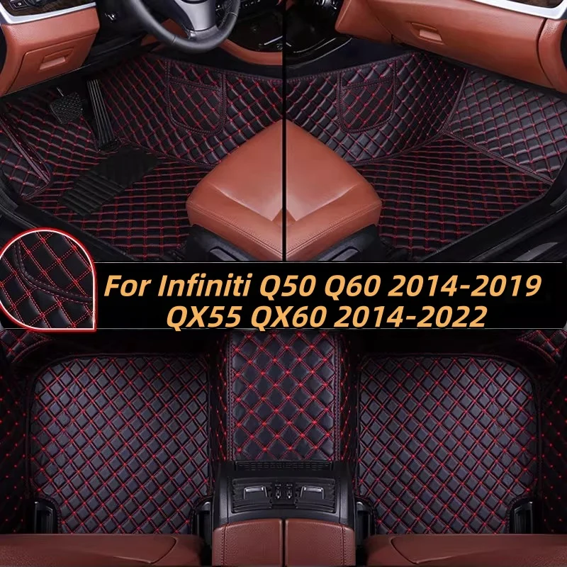 

Custom Car Floor Mats Anti-slip Wear Resistant Q60 2014-2019 QX55 QX60 2014-2022 Carpets Foot Coche For Infiniti Q50
