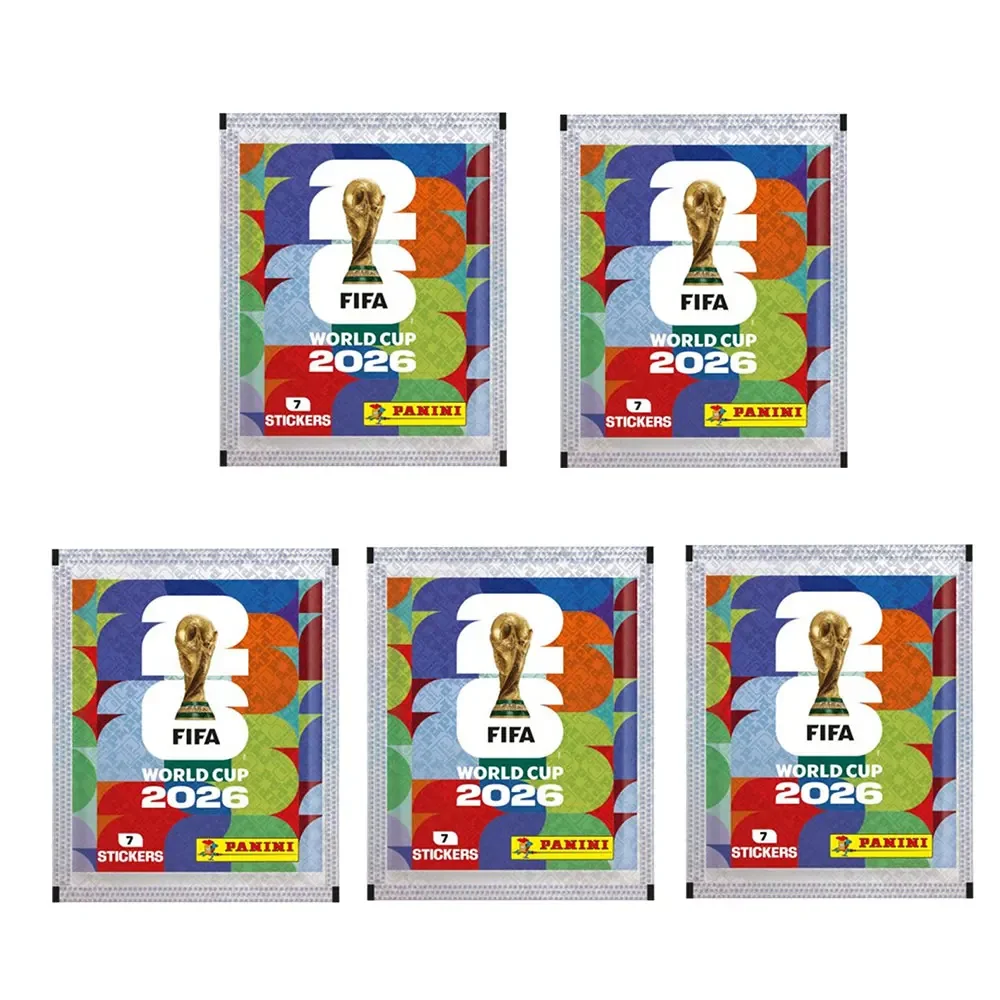 2026 50 Packungen Original Panini Offizielle FIFA-WM-Fußballkarten-Stickerpackung & Limitierte Auflage *Sammelset Fußball-Memorabilien