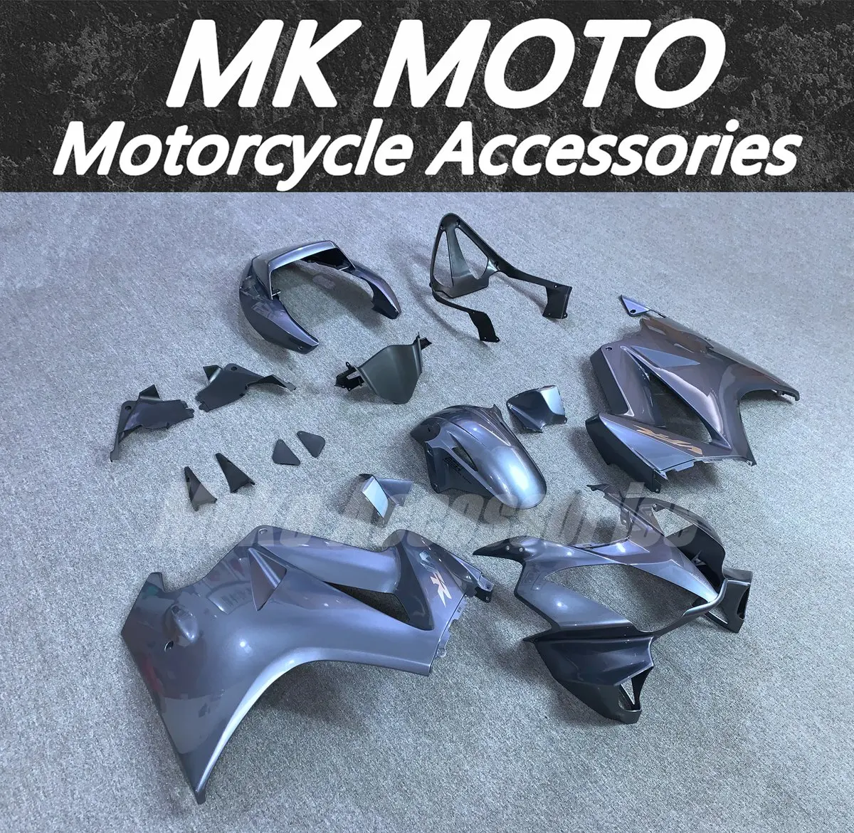 Motorcycle Fairings Kit Fit For Vfr800 2002 2003 2004 2005 2006 2007 2008 2009 2010 2011 2012 Bodywork Set NEW Silver Gray