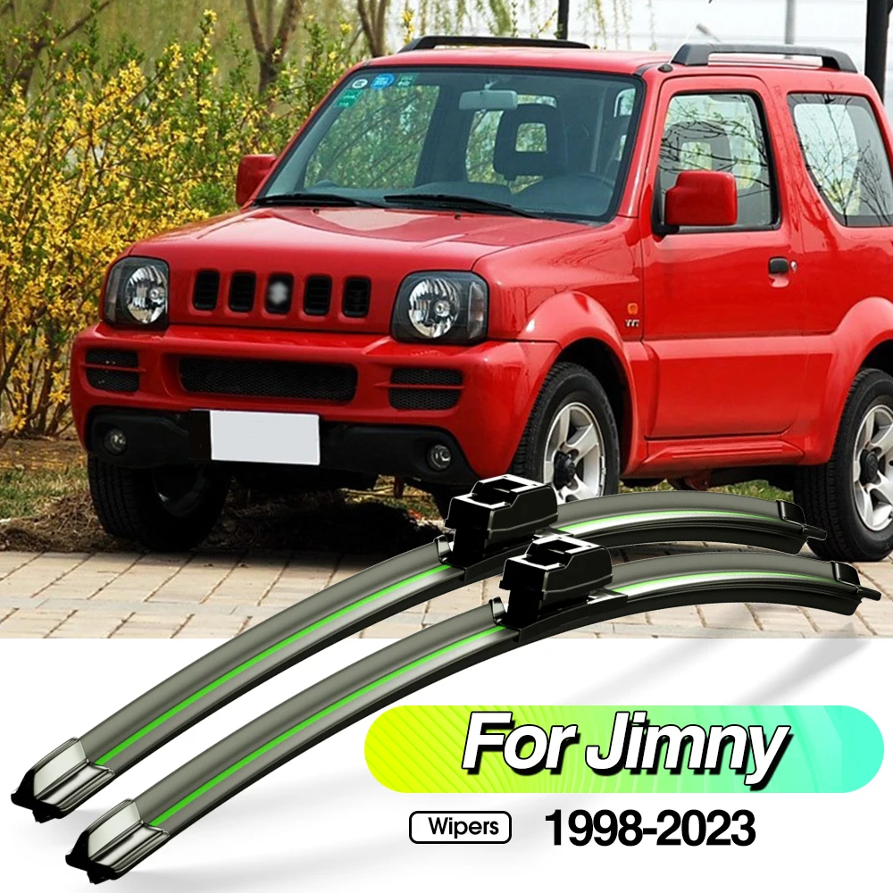 For Suzuki Jimny JB23 JB43 JB33 JB53 JB74 JB64 Sierra 1998-2023 2pcs Front Windshield Wiper Blades  Windscreen Accessories 2018